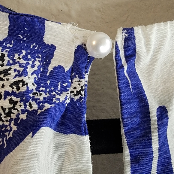 Jason Wu Collective Blue Floral Peplum Top - Picture 5 of 8